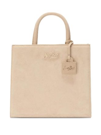 MC2 Saint Barth Midi Shop logo patch tote bag - Neutrals