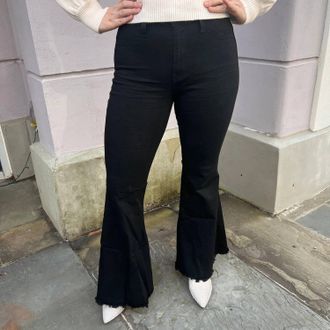 Judy Blue High Waist Super Flared Jeans In Black