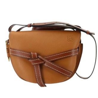 Loewe Pre-owned schoudertas - Dames - Pre-owned - Bruin - Maat: ONE Size Leer