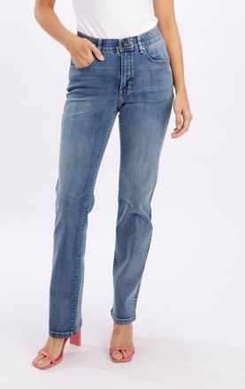 Frank Lyman Design Mid-Rise Full-Length Jeans In Blue