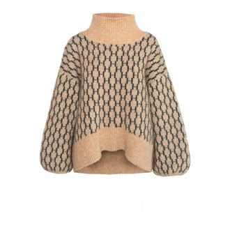 H&eacute;st Turtlenecks, female, Beige, Size: S Turtlenecks