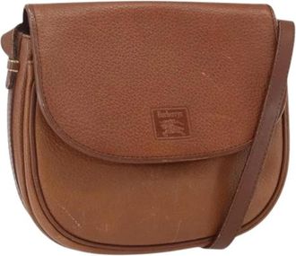 Burberry Pre-owned Vintage Schoudertas - Dames - Vintage Schoudertas - Bruin - ONE Size - Leer - Vintage
