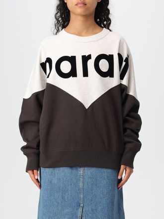 Isabel Marant Felpa a girocollo in misto cotone con logo Isabel Marant Etoile