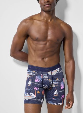 Saxx Mens 6 Sunny Adventure micro-dotwork boxer brief QUEST