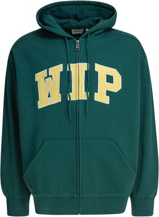 Carhartt Work in Progress Groene Hoodie Jas Ss 25 Stijlvol Comfort - Heren - Vesten met rits - Groen - XL - Katoen - Hoodies & sweatvesten