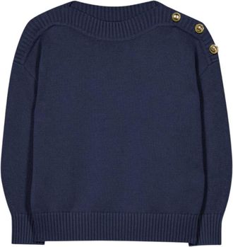 Luisa Cerano Truien & Vesten, Dames, Blauw, M, Stijlvolle Gebreide Trui