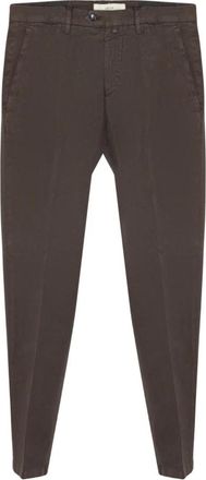 BRIGLIA 1949 Katoenen Blend Chino Broek - Heren - Chinos - Bruin - M - Katoen - Broeken