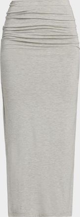 Toteme Draped Jersey Midi Skirt