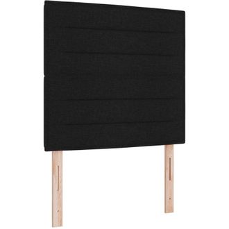 vidaXL Headboard Other with Headboard Black 90 cm Fabric vidaXL