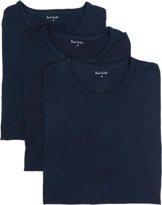 Paul Smith T-shirt girocollo (3 pezzi) - Blu