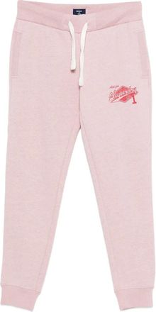 Superdry drawstring-fastening trousers - women - Polyester/Cotton - 12 - Pink