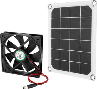 OEM Ventilador Extractor Con Panel Solar Usb, Ventilador Extractor Port&aacute;til E Impermeable, Para Invernaderos Y Establos