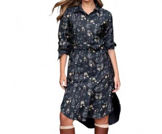 Ariat Culham Midi Shirt Dress In Blue