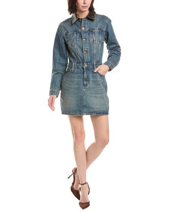 SIMKHAI Maxella Denim Jacket Mini Dress