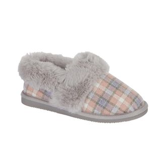 Jo & Joe Ballyfin Womens Pink Full Slipper - Size 8 UK - Grey