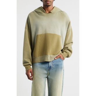 Elwood Oversize Cut Throat Hoodie in Olive at Nordstrom, Size Xx-Large