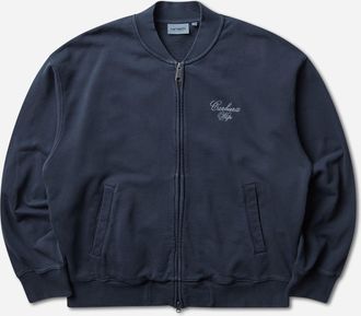 Carhartt Work in Progress Men s Longhand Bomber Dark Navy (Garment Dyed)