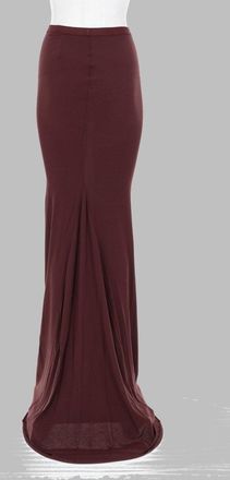 Rick Owens Modal Blend Maxi Skirt - Bordeaux