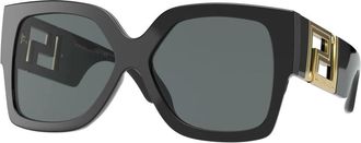 Versace Greca VE 4402 Zonnebril - Dames - Zonnebrillen - Zwart - 59 MM - Accessoires