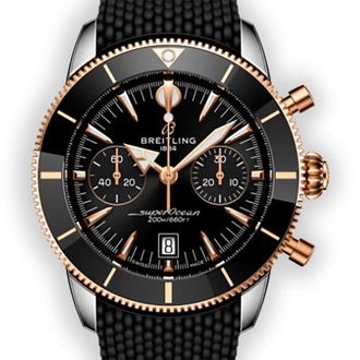 Breitling Superocean Heritage Chronograph Automatic Chronometer Black Dial Mens Watch UB0156H11B1S1