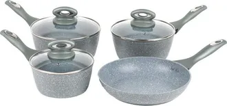 Salter Juego De 5 Sartenes De Acero Inoxidable De La Colecci&oacute;n Timeless De Salter Bw04151g1eu7