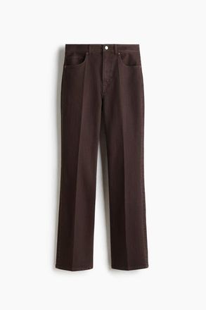 H&M Bootcut High Jeans in Dark Brown at Nordstrom, Size 14