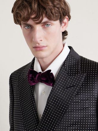 Tom Ford Pre-Tied Cotton-Velvet Bow Tie