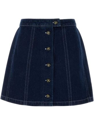A.P.C. Pipa denim rok - Blauw