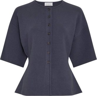 Moss Copenhagen MSCHMirielle East 2/4 Cardigan - Dames - Truien - Blauw - Maat: Xs/S Viscose