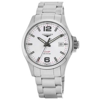 Longines Conquest V. H.P. 43mm Silver Dial Steel Mens Watch L3.726.4.76.6