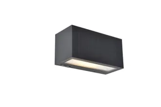 Lutec Aplique Solar Inka Con Dise&ntilde;o Refinado Con Panel Solar 9w 3000k Antracita