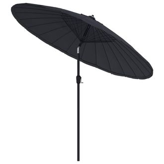 Berkfield Home Outdoor Parasol with Aluminium Pole 270 cm Black