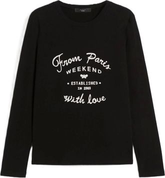 Max Mara Mujer, Camisetas, Negro, Talla: L