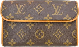 Louis Vuitton Florentine Waist Monogram Canvas Brown Canvas Handbag (Pre-Owned)