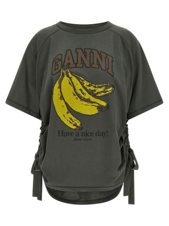 Ganni T-Shirt Grey Banana