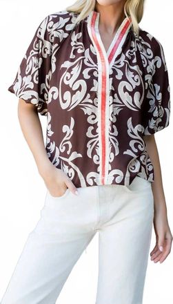 THML Clothing Bryant Top In Brown