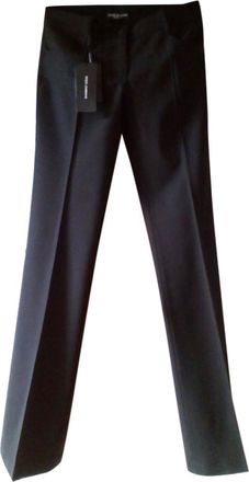Dolce & Gabbana Black Wool Pants Size M