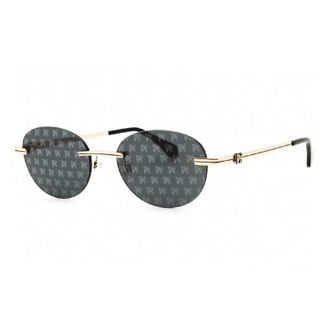 Palm Angels PERI10H CRYSTAL 7607 Gold/Dark Grey with Monogram Pattern