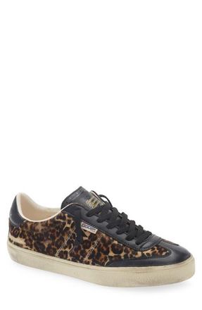 Golden Goose Soul Star Genuine Calf Hair Sneaker in Beige Brown Black Leo/Black at Nordstrom, Size 10Us