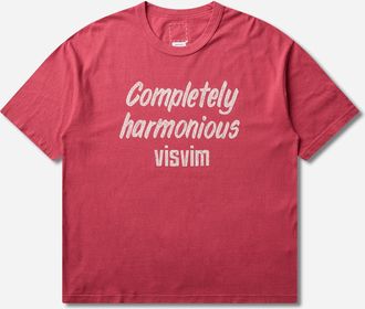 Visvim Men s Jumbo T-Shirt DMGD Red