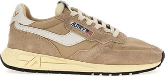 Autry Beige Lace Up Sneakers