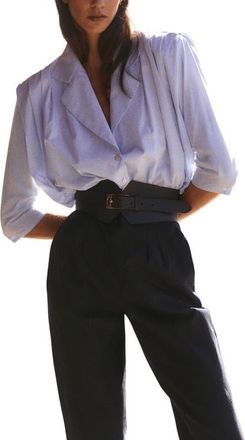 The IQ Collection Lottie Shirt in Blue at Nordstrom, Size 36