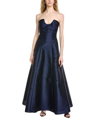 Badgley Mischka Strapless A-Line Gown