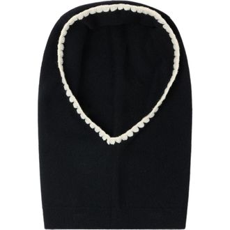 Sandro Ribbed knit balaclava in Black at Nordstrom