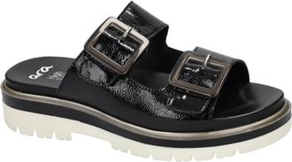 Ara Malaga-S 12-21011 - Dames - Sandalen - Zwart - 37 EU - Leer - Schoenen