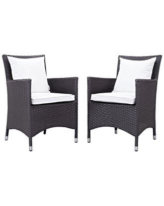 ModWay Discontinued Modway Convene 2Pc Outdoor Patio Wicker Rattan Dining Set