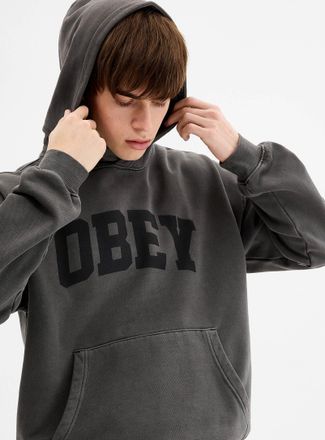 Obey Mens Collegiate pigment hoodie