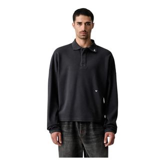 Rhude Polo a Maniche Lunghe - - Tops - Uomo - Nero - M