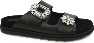 Guess Slippers - Dames - Sandalen - Zwart - 36 EU - Schoenen