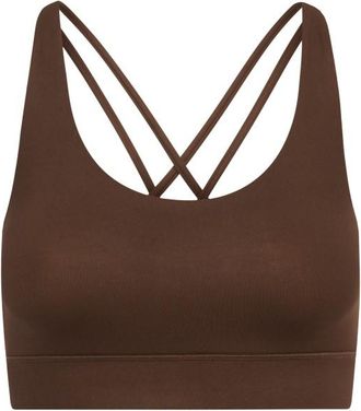 Hey Honey Criss-Cross Bra Always Dressed Sport-BH f&uuml;r Damen | braun